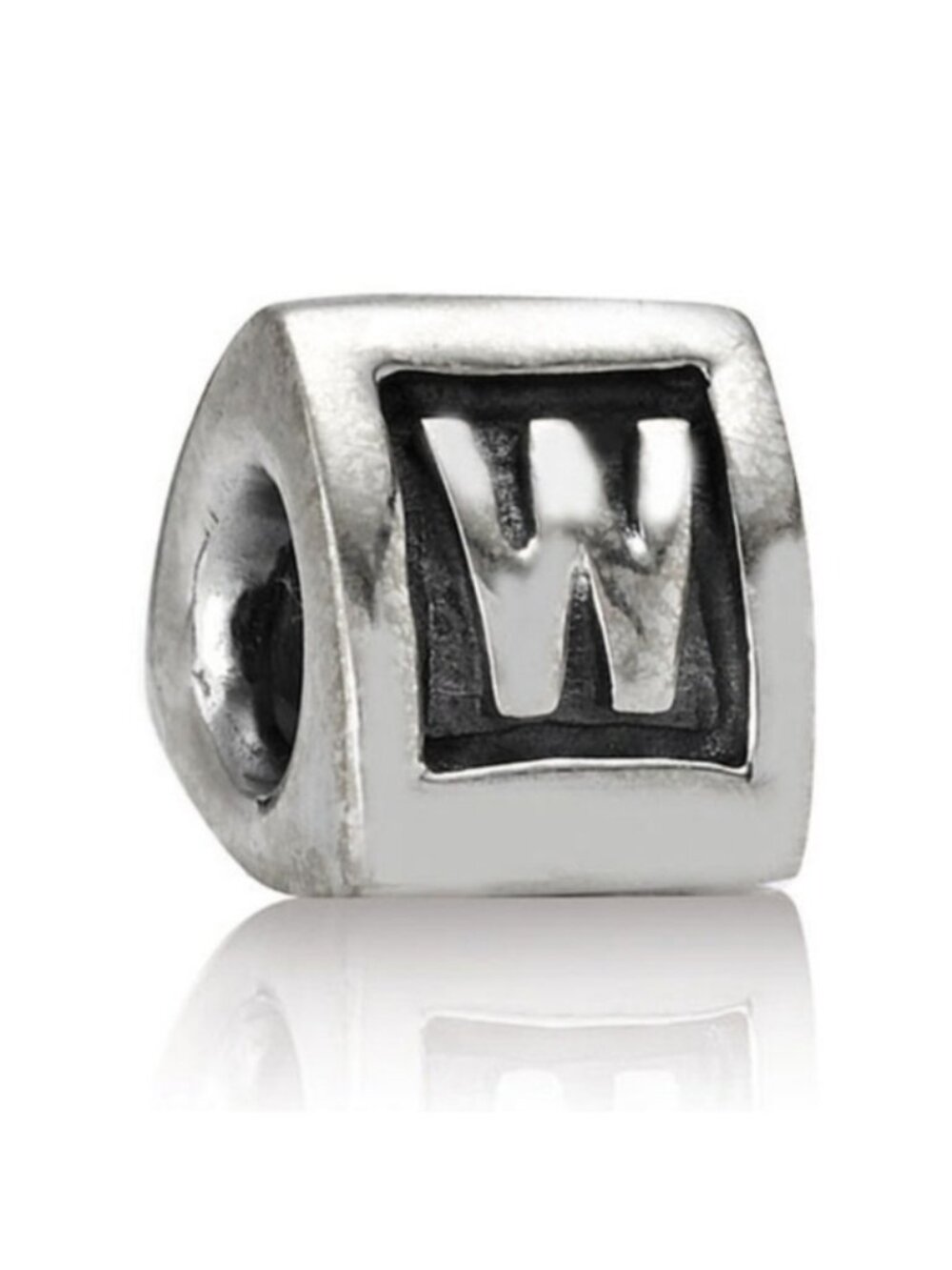 Pandora Retired Sterling Silver Alphabet Bead - Letter W - 790323W